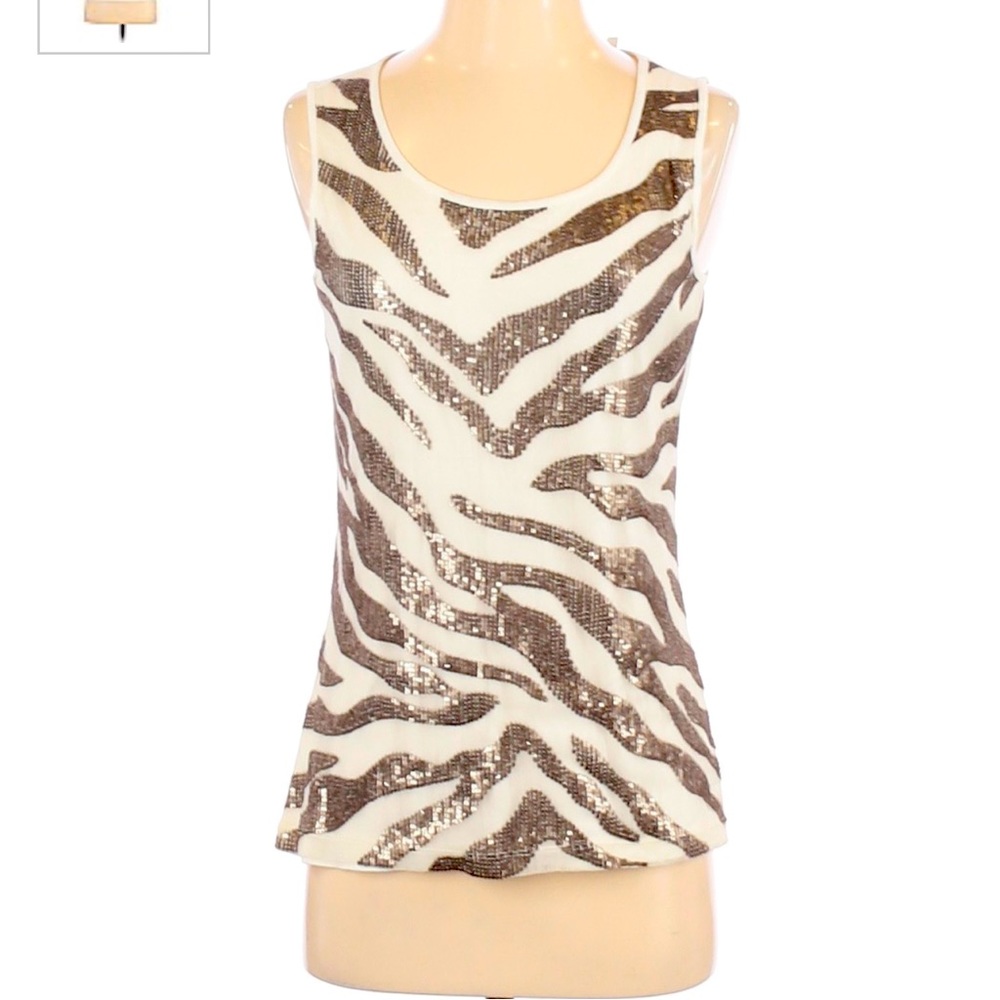 Chico’s animal print top NWOT